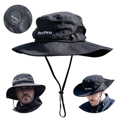 ARCPRO 2-in-1 Waterproof Fishing Hat with Removable Top, Breathable Sun Mesh Hat