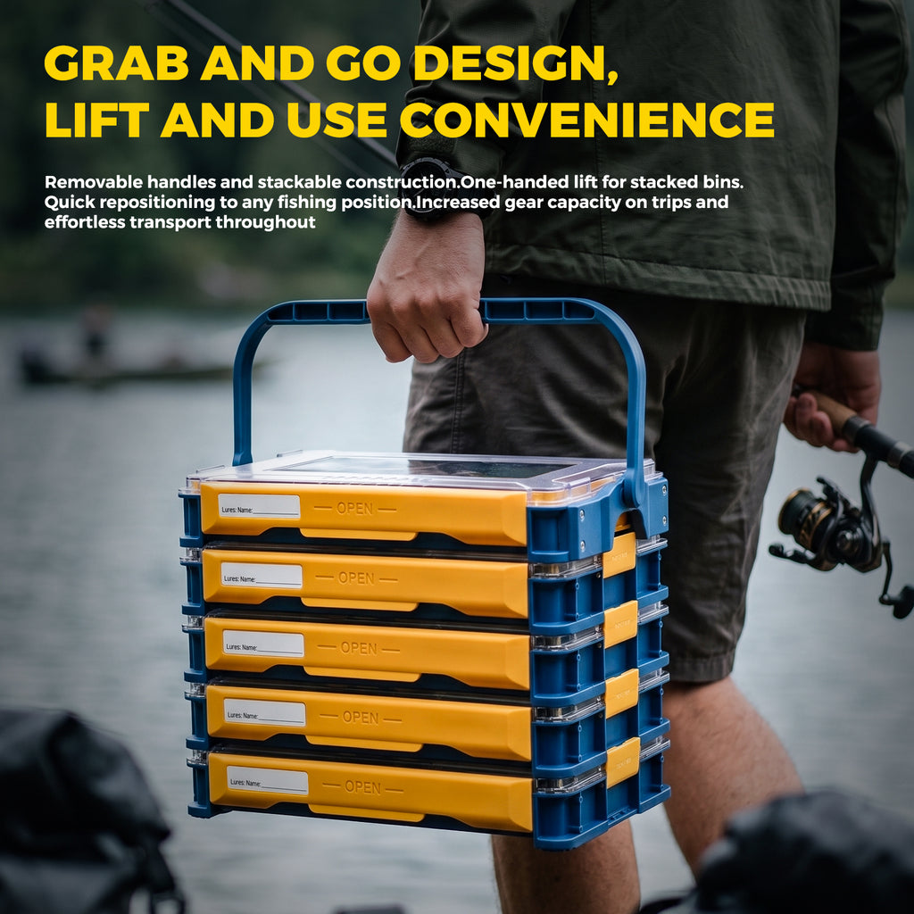 ArcPro 3700 Portable Fishing Tackle Box with Carry Handle