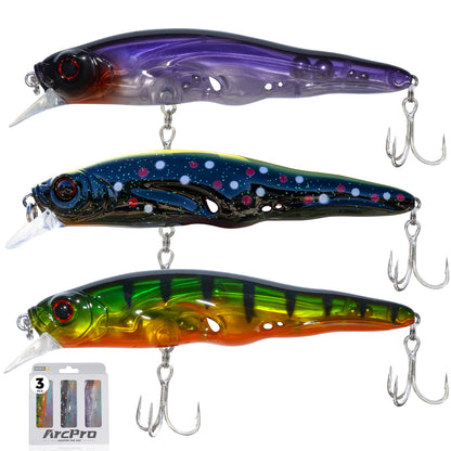 ArcPro Topwater Fishing Lures -Hard Swimbait,Floating Lure with Hollow Cavity