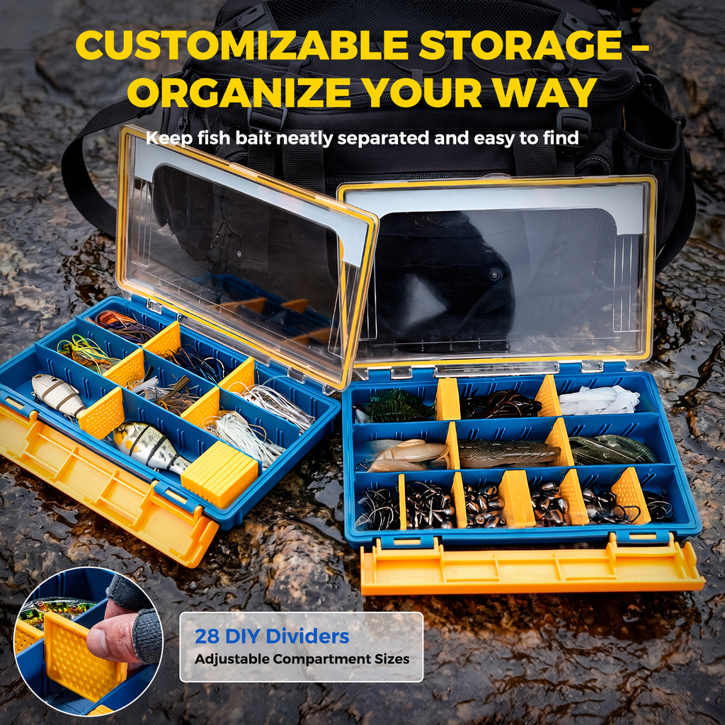 Arcpro 2 Pack 3600 Waterproof Fishing Tackle Box, Floating One-Hand La – ArcPro Fishing