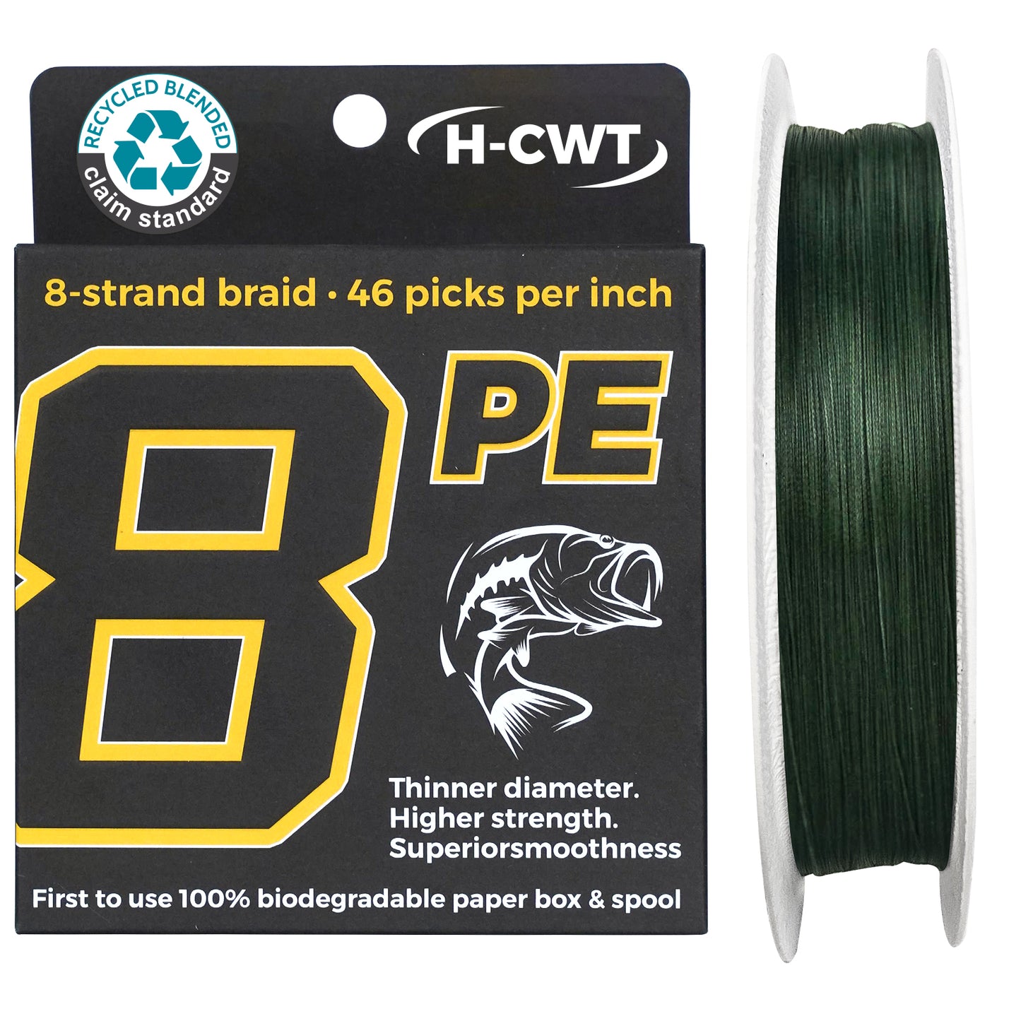 46-Strand High Density Braid Fishing-Braided Fishing Line with Recycla – ArcPro Fishing