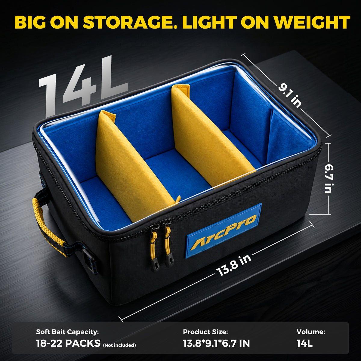 ArcPro Clear-View Soft Bait Storage Bag