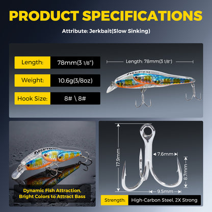 ArcPro Slow-Sinking Minnow Lure
