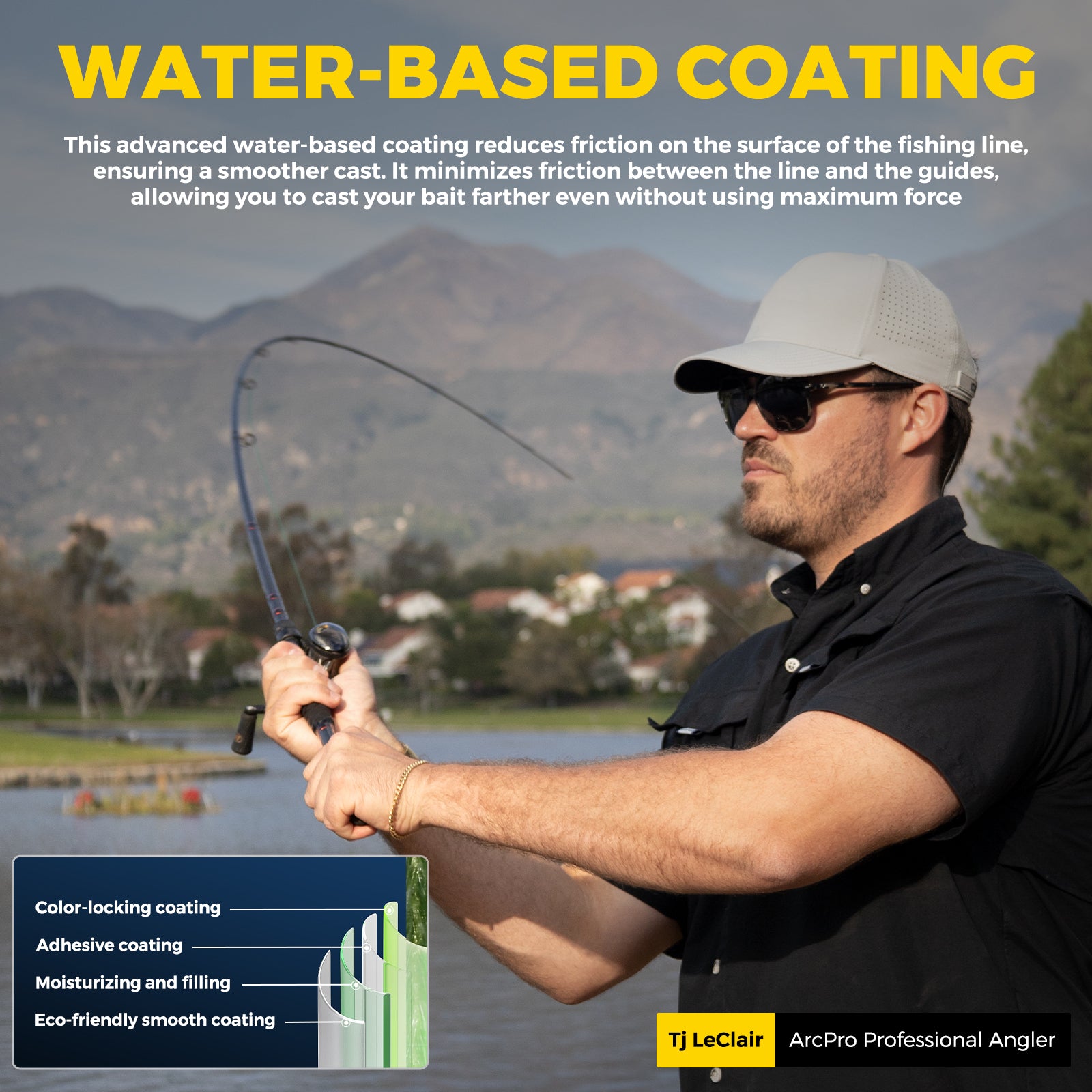 46-Strand High Density Braid Fishing-Braided Fishing Line with Recyclable Materials Spool