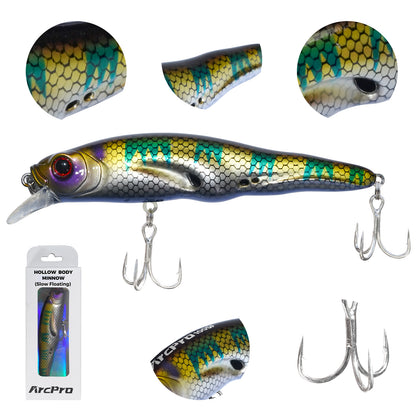 ArcPro Topwater Fishing Lures -Hard Swimbait,Floating Lure with Hollow – ArcPro Fishing