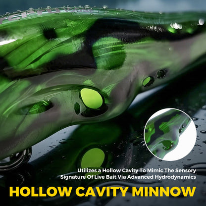 ArcPro Topwater Fishing Lures -Hard Swimbait,Floating Lure with Hollow Cavity