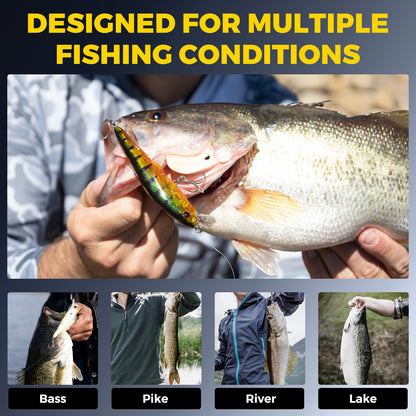 ArcPro Topwater Fishing Lures -Hard Swimbait,Floating Lure with Hollow Cavity