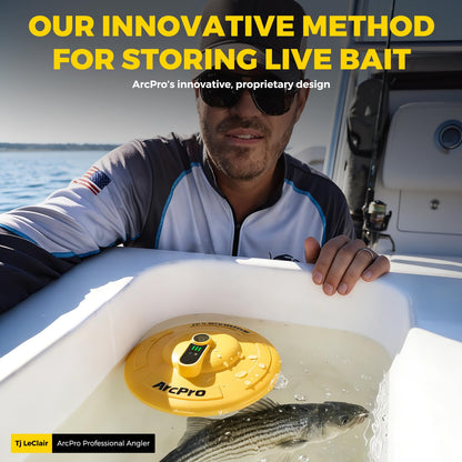 ArcPro Floating Waterproof Live Bait Aerator for Fishing Bait Bucket